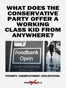 "What does the Conservative Party Offer" poster