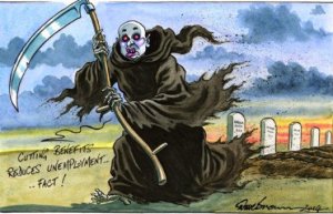 Cartoon of Iain Duncan-Smith