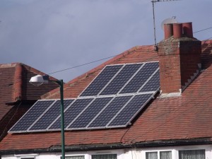Solar Panels on a roof in Northfleet